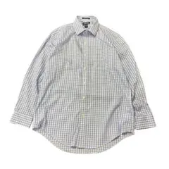 チェックシャツ　長袖　カジュアルシャツ　LANDS'END 古着　8%aのサムネイル