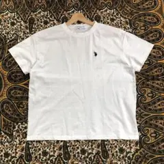 U.S.POLOASSN ワンポイントTシャツ 無地Tシャツ アメカジ y2k