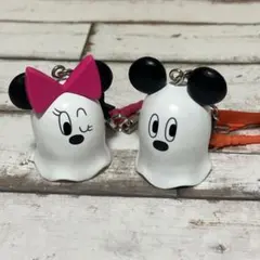 ディズニー　ミッキー　ミニー　ハロウィン　ストラップ　キーホルダー　ゴースト