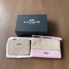 COACH シグネチャー ポーチ カードケース セットのサムネイル