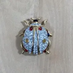 ヴィンテージ NINA RICCI ニナリッチ ブローチ てんとう虫 ジャンク品のサムネイル