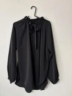 nano universe ブラック長袖シャツ Fサイズ