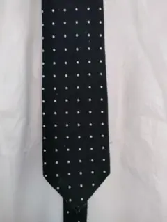 BEAMS ネイビーに白のドット柄 ネクタイ