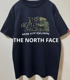 THE NORTH FACE ノースフェイス ブランドロゴ　カモ柄Tシャツ