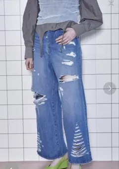 MAISON SPECIAL クラッシュデニムパンツのサムネイル