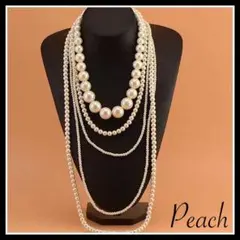 パールネックレス 5連ネックレス フォーマル イベント 結婚式 二次会