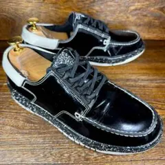 ◆NIKE◆ナイキ 25.0cm カジュアルシューズ エナメル ブラック メンズ