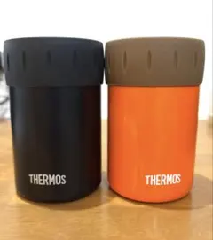 THERMOS サーモス ステンレス保冷缶ホルダー 350ml缶用　2色セット