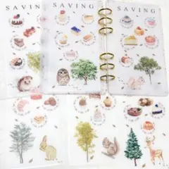 No.79 animal saving A6 リフィルバインダー貯金韓国のサムネイル