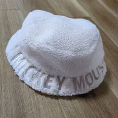 東京ディズニーリゾート　ボアバケットハット　ホワイト