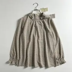 新品タグ付き　ラーモワールドゥリュクス 総柄　ボウタイ　ブラウス　38