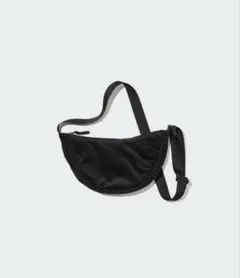 ユニクロ コーデュロイ ブラック ショルダーバッグ