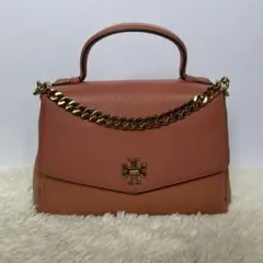 トリーバーチ マックグロー 2way サッチェル ショルダー キャメル
