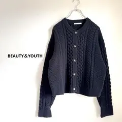 BEAUTY&YOUTH ビューティーアンドユース カーディガン 黒