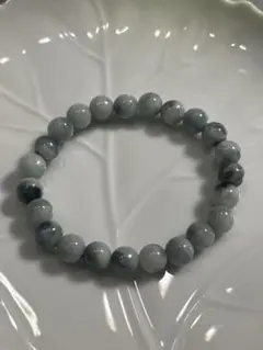 最終値下げ　糸魚川翡翠青系マーブル８ｍm23玉ブレスレット