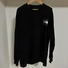 THE NORTH FACE ブラック 長袖カットソー ロンT ロゴ L