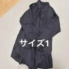 【サイズ1】BANANA REPUBLIC STORM ダークグレー長袖シャツ
