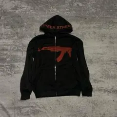 GREER - Opium gun design zip up hoodie