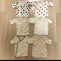 西松屋 新生児 肌着 短肌着 セットまとめ売り50〜60サイズ