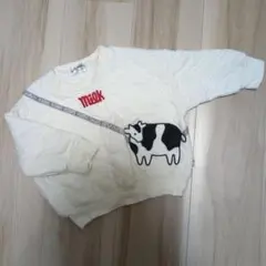 ベビー　チロルチョコ　トレーナー　milk 牛さん　90