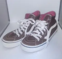 VANS ブラウン ハイカットスニーカー