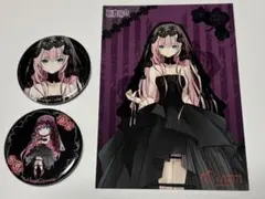 巡音ルカ　初音ミクヴァンパイアフェス　缶バッジ&ポストカード　3点まとめ売り