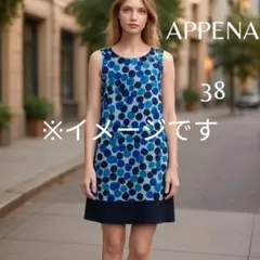 【38】Appena ❤️ ドット柄 ノースリーブワンピース アペーナ　 Mのサムネイル