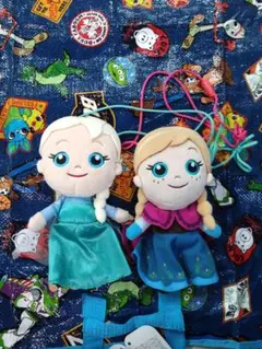 アナと雪の女王 ぬいぐるみ エルサとアナ　ショルダーバック