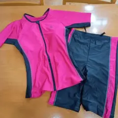 レディース フィットネス水着 セパレート ピンクのサムネイル