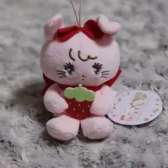 mikko illustrations いちごマスコットぬいぐるみ 【キャミー】