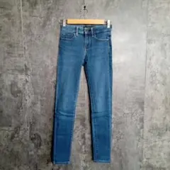 ✨UNIQLO✨ユニクロ♡ハイライズスキニーアンクルジーンズ♡ネイビー(22)