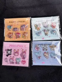 ナルミヤキャラクターズ　ぷっくりしーる　 セブンイレブン　４種４枚コンプリート