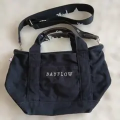 BAYFLOW 2WAY キャンバスミニトートバッグ ブラックのサムネイル