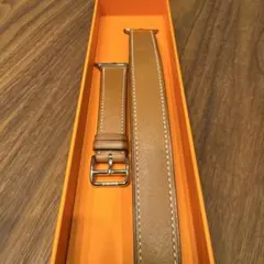 221 Apple Watch エルメス ゴールド ドゥブルトゥール 二重レザー