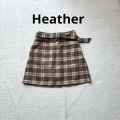 Heather ヘザー　キュロット　ミニスカート　チェック　2way 台形のサムネイル