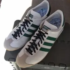 adidas ホワイト/グリーンスニーカー　カントリー　25.0cmのサムネイル