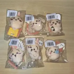 うさぎだらけくじ E賞 ぬいぐるみバッジ 全6種 コンプリートセット