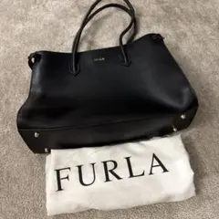 極美品】フルラ ジェネシ L 2way トートバッグ レザー ネイビー - メルカリ