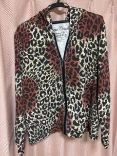 【最終値下げ】Onque Casuals ヒョウ柄パーカー XLのサムネイル