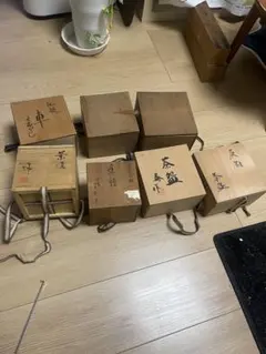 織部向附揃 五客 共箱 木箱付き 向付 小鉢 茶懐石 和食器 作家物