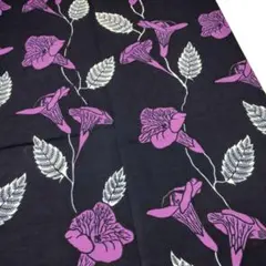 アフリカンプリント 1ヤード　濃紺 紫 アフリカ布 アフリカ生地 コットン