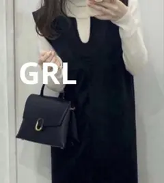 訳あり　グレイル スエードポンチキーネックジャンパースカート[dk1034]