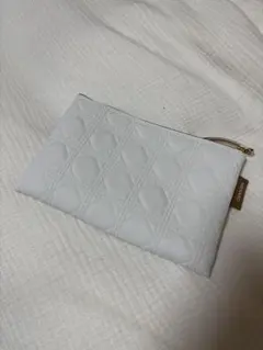 メナード ポーチ 白 ノベルティ キルティングポーチ