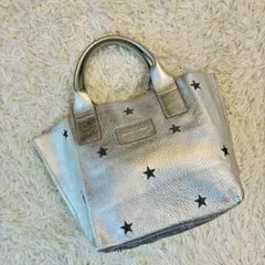 美品 NUR by DONATELLA LUCCHI 星刺繍 本革 レザートートのサムネイル