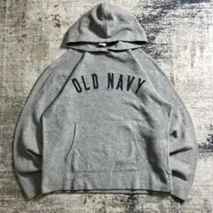00s OLDNAVY フリースパーカー 無地 フーディー グレー スウェットのサムネイル