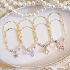 4点セット ペーパークリップ saving バインダー貯金 クリップ