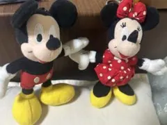 ミッキー ミニー ぬいぐるみ キーホルダー付き