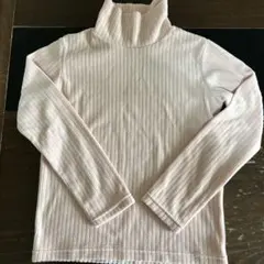 ユニクロ　キッズ　140cmリブフリースハイネックTシャツ
