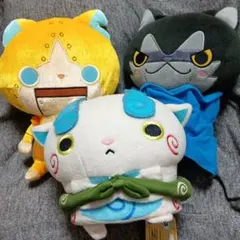 妖怪ウォッチ　ぬいぐるみセット　ゴルニャン、ダークニャン、コマさん