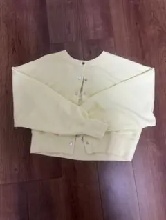 SENCE OF PLACEイエロー カーディガン